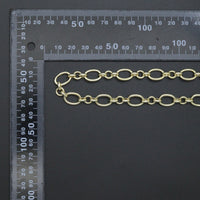 High Quality Hand Made Oval donut Ring Chain, Wholesale bulk Chain, 9x13mm,sku#M304