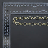 High Quality Hand Made Oval donut Ring Chain, Wholesale bulk Chain, 9x13mm,sku#M304