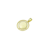 Radical Mother of Pearl Charm Pendant with hollow out ring, Sku#LX763