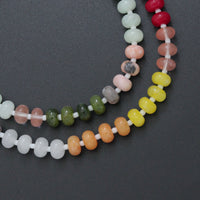 New Rainbow Color Rondelle Gemstone beads necklace, sku#EF814