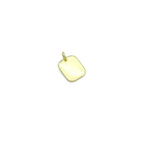 Gold Angel Number Rectangle Charms/Pendants, Sku#LX931