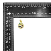 Colorful CZ Ladybird Laybug Pendant charm, Sku#JL209