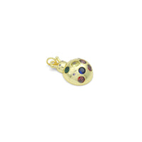 Colorful CZ Ladybird Laybug Pendant charm, Sku#JL209