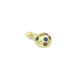 Colorful CZ Ladybird Laybug Pendant charm, Sku#JL209