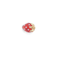 Cute White Pearl Red Strawberry Charm Pendant,Sku#LK1224