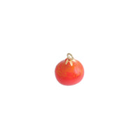 Red Enamel Pear Charm Pendant,Sku#LK1231