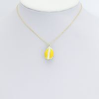 Enamel Gold Durian Charm Pendant,Sku#LK1228