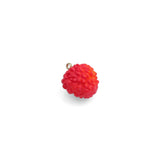 Red Enamel  Litchi Charm Pendant,Sku#LK1230