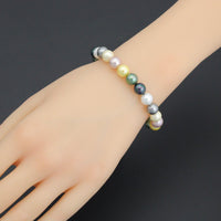 Multi color pearl stretchy bracelet, sku#EF752