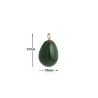 Green Enamel Avocado Charm Pendant,Sku#LK1235