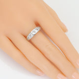Clear Diamond CZ Silver Adjustable Ring, Sku#A161