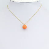 Cute Enamel Orange Charm Pendant,Sku#LK1245