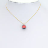 Enamel Gold Half Fig Charm Pendant,Sku#LK1246