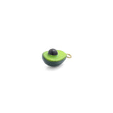 Enamel Gold Half Avocado Charm Pendant,Sku#LK1248