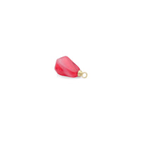 Gold Red Pomegranate Seed Charm Pendant,Sku#LK1246