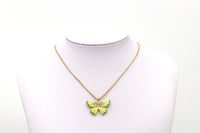 Enamel Colorful Butterfly Shape Pendant, 18K Gold Filled Butterfly Charm, Necklace Bracelet Charm Pendant,Sku#L637