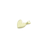 White Mother of Pearl Gold Heart Charm Pendant,Sku#LX878