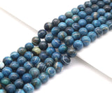 Blue Tibetan Agate 10mm Round Smooth Beads, SKU#U1183