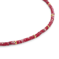 Red Imperial Jasper Heishi Beads Necklace, sku#EF540