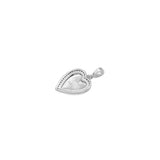 Dual Color Heart Charm Pendant, Sku#LX779