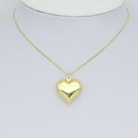 Puffy Heart Charm Pendant, Sku#LD622