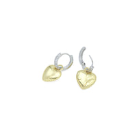 Dual color ballon Heart  Earrings, Sku#LD624