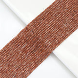 2x2mm Faceted Cube Goldstone Beads, Sku#U1796