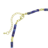 4mm Lapis Tube Beads Necklace, sku#EF543