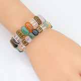 8x10mm/10x14mm Rectangle Stretchy Bracelet, Sku#U1992