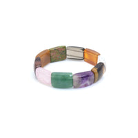 14x17mm Curved Rectangle Stretchy Bracelet, Sku#U1993