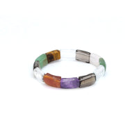 10x16mm Curved Rectangle Stretchy Bracelet, Sku#U1995