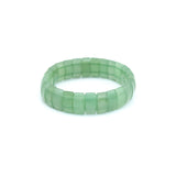 7x15mm Aventurine Rectangle Stretchy Bracelet, Sku#U2001