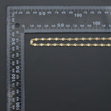 High Quality 1 Foot/Yard-Pink CZ Beaded Chain-4mm Cubic Zironia Bezel Chain, sku#A516