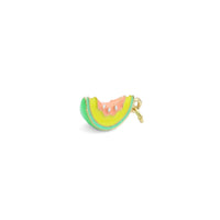 Enamel Gold Watermelon fruit Charm Pendant, Sku#Y1006