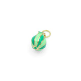 Enamel Gold Melon Shape Charm Pendant, Sku#Y1010