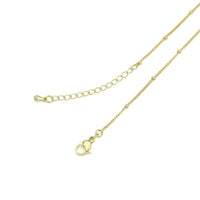 Gold Silver Danity Ball  Adjustable Necklace, Sku#LX595