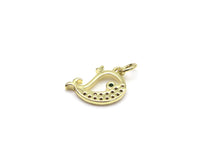 CZ Whale Charm, Sku#JD13