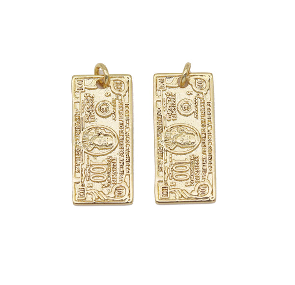 One Hundred US Dollars Charm, Sku#LK544