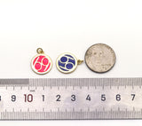 69 Number Enamel Charm, Sku#JD12