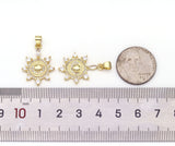 Gold Spike Eye Charm, LK541