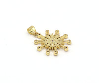 CZ North Star Shape Charm, Sku#LK546