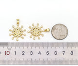 CZ North Star Shape Charm, Sku#LK546