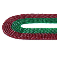 2x3mm/2x4mm Fine Cut Rondelle Jade Beads, Sku#U2014