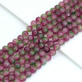 Red Green Jade Round Smooth Beads, Sku#U2018