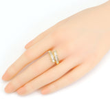 Baguette CZ Wrap Adjustable Ring, Sku#LD687