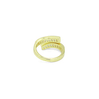 Baguette CZ Wrap Adjustable Ring, Sku#LD687