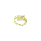 Baguette CZ Wrap Adjustable Ring, Sku#LD687