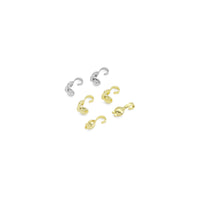 10pc Thread Cover Clasps, Brass Wire Protector, Sku#ZX176