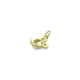 Gold Cute mouse  Charm Pendant, Sku#LD688