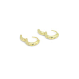 Clear CZ Round star Hoop Earrings, Sku#A401